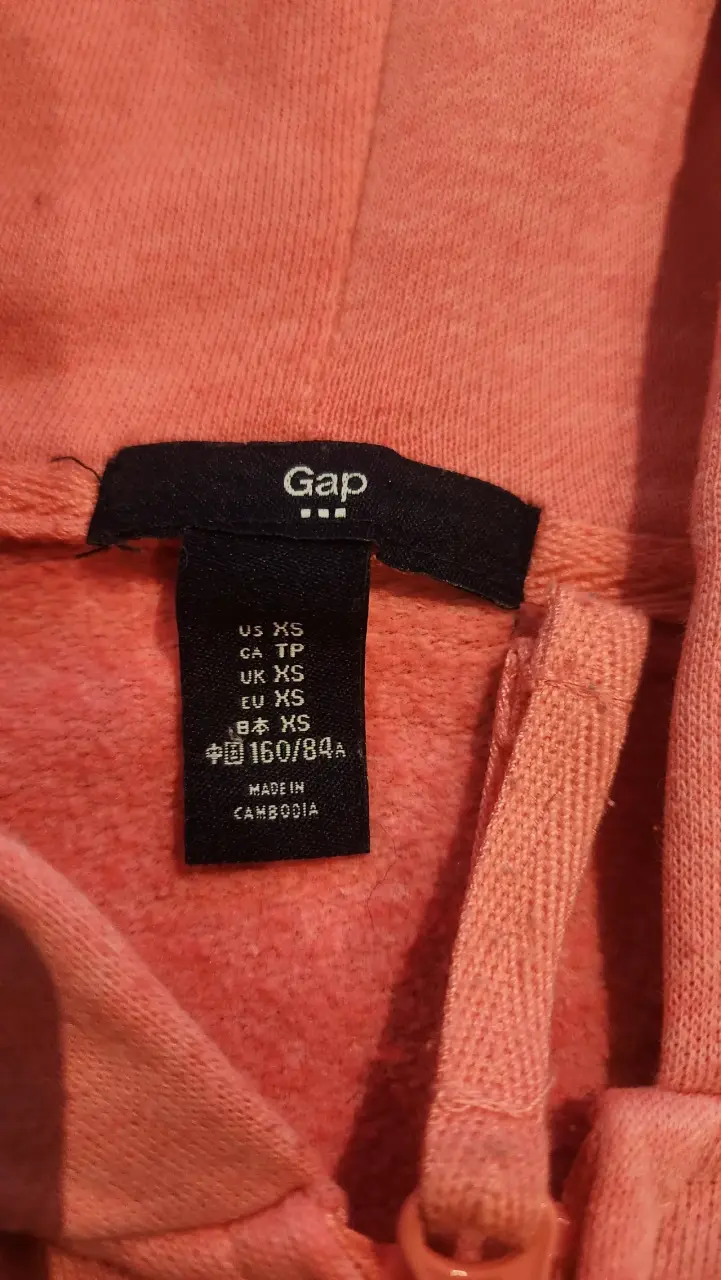 Polerón con capucha GAP rosado para mujer - 2