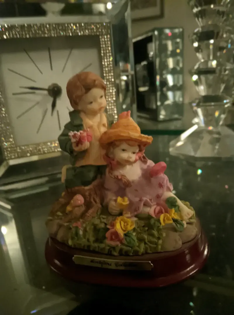 Figura decorativa Montifiori de niños con flores - 2