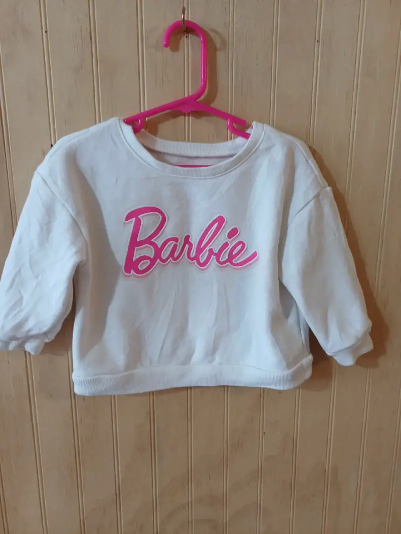 Polerón blanco Barbie para niña - 2
