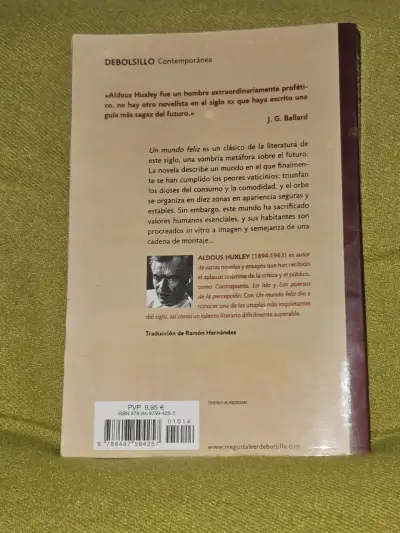 Libro 'Un mundo feliz' de Aldous Huxley - miniatura 2