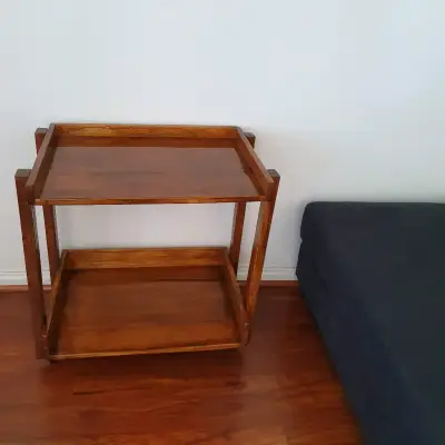 Carro de madera para servir con dos niveles - miniatura 3