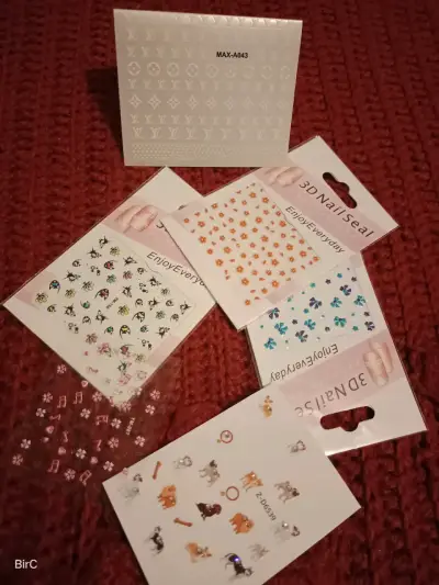 Pegatinas 3D para uñas - miniatura 3