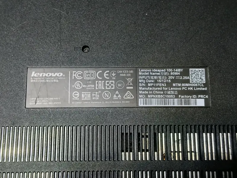 Laptop Lenovo Ideapad 100 - 6