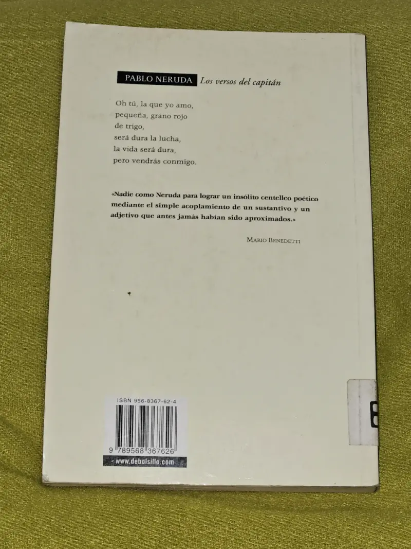 Libro 'Los versos del capitán' de Pablo Neruda - 2
