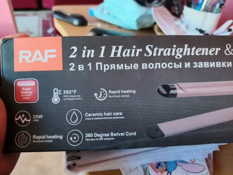 Plancha y rizador de cabello RAF - 2