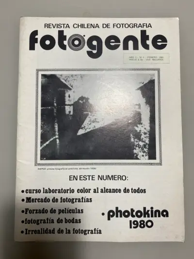 Revista Fotogente Chile 1980 Edición Fotografía - miniatura 1