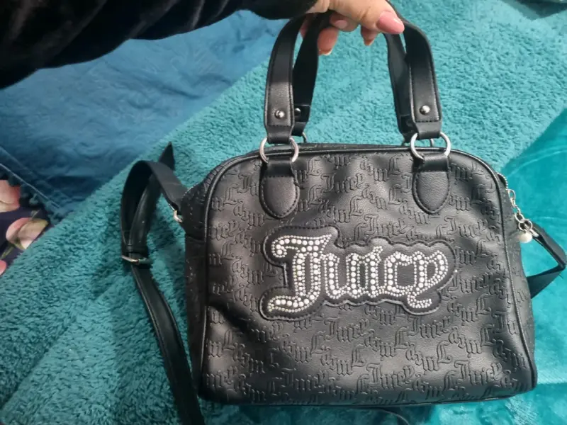 Bolso Juicy Couture negro con logo brillante - 3
