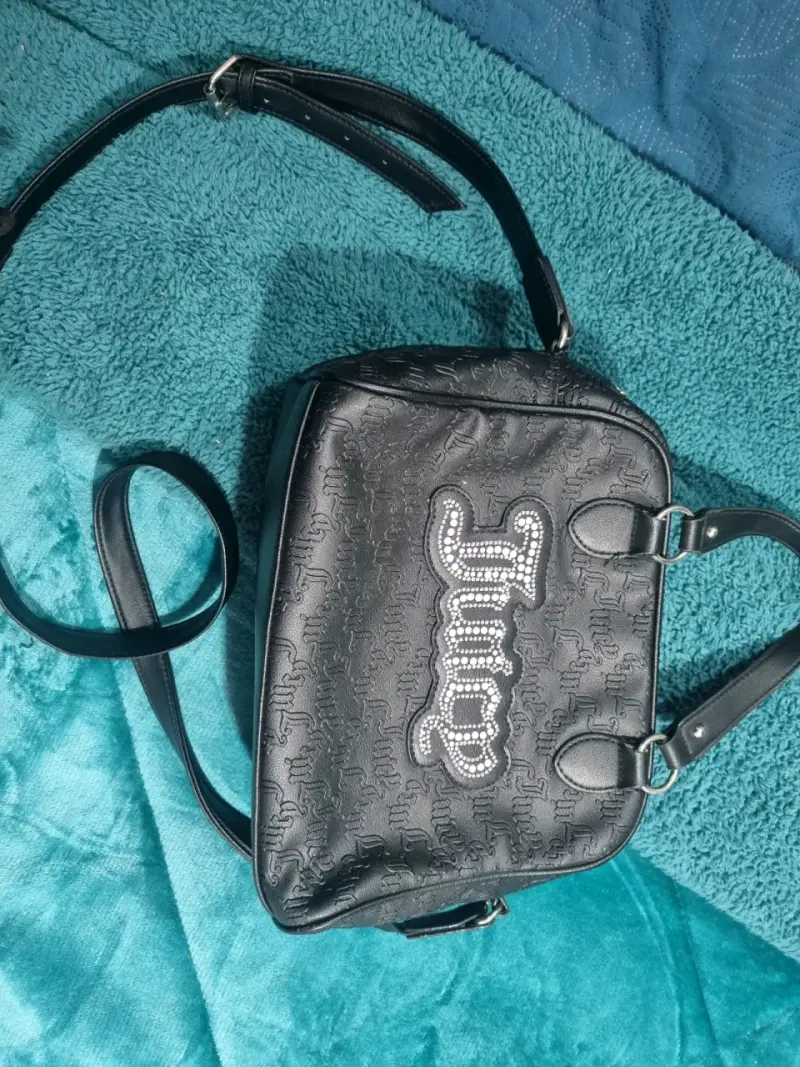 Bolso Juicy Couture negro con logo brillante - 4