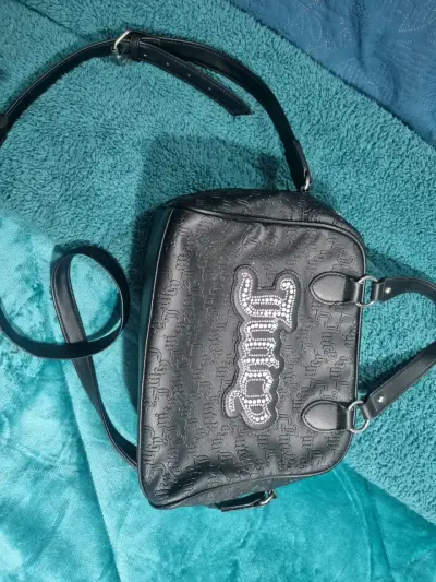 Bolso Juicy Couture negro con logo brillante - miniatura 4