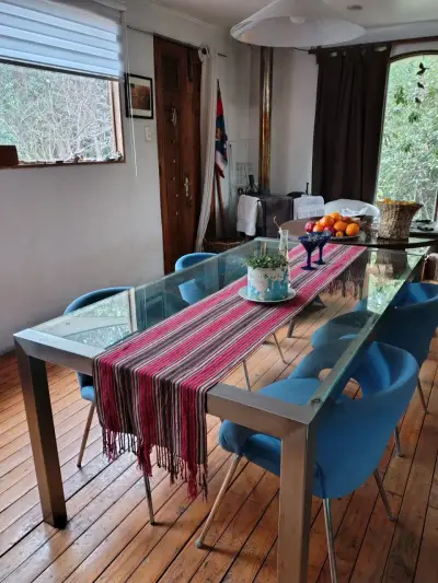 Mesa de comedor de vidrio 6 puestos - miniatura 3