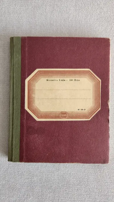 Cuaderno de matemáticas años 70 - miniatura 1