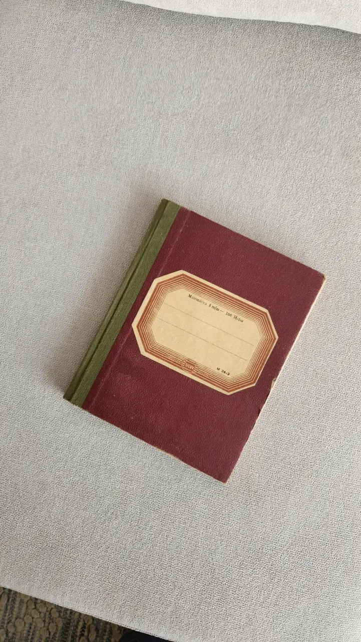 Cuaderno de matemáticas años 70 - 2