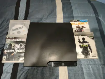 Consola PlayStation 3 Slim negra - miniatura 3