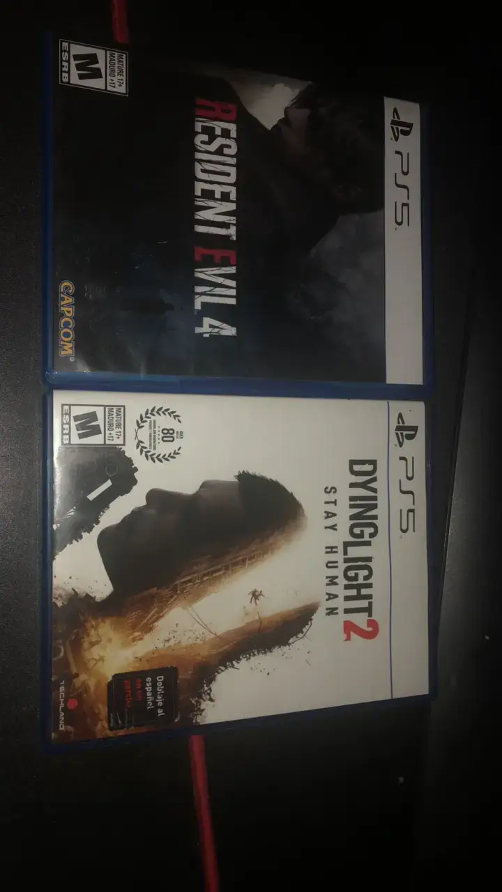 Juegos PS5 Resident Evil 4 y Dying Light 2