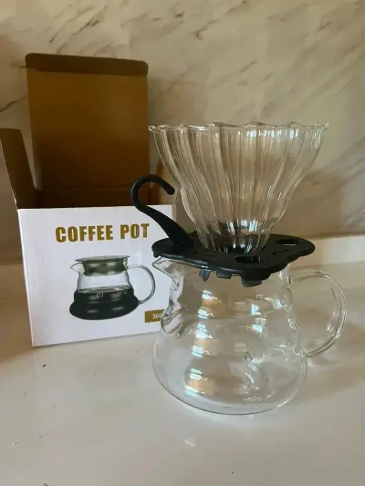 Cafetera de vidrio con filtro y jarra 360ml - miniatura 2