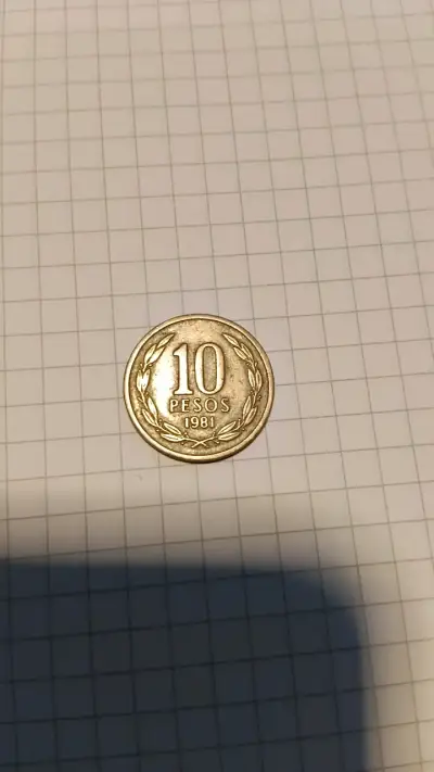 Moneda chilena de 10 pesos 1981 - miniatura 1