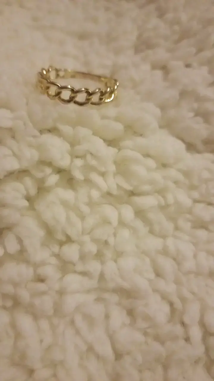 Anillo de cadena dorado elegante - 2