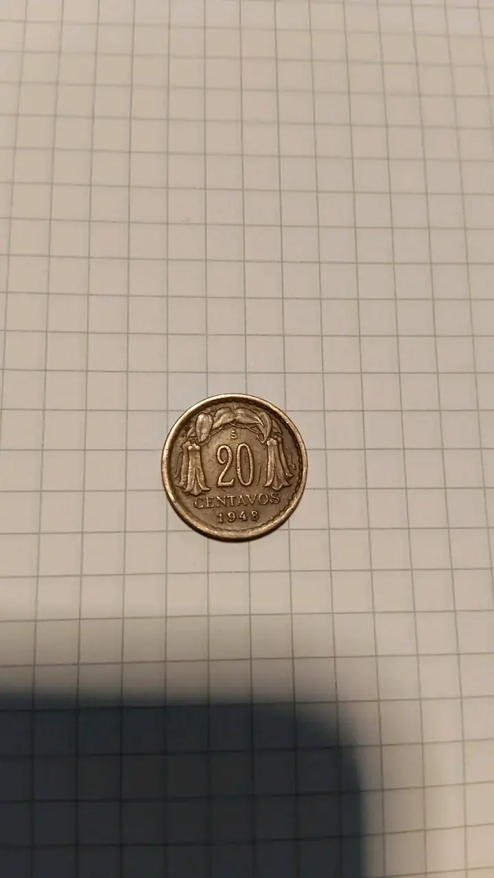 Moneda antigua 20 centavos 1948 - 1