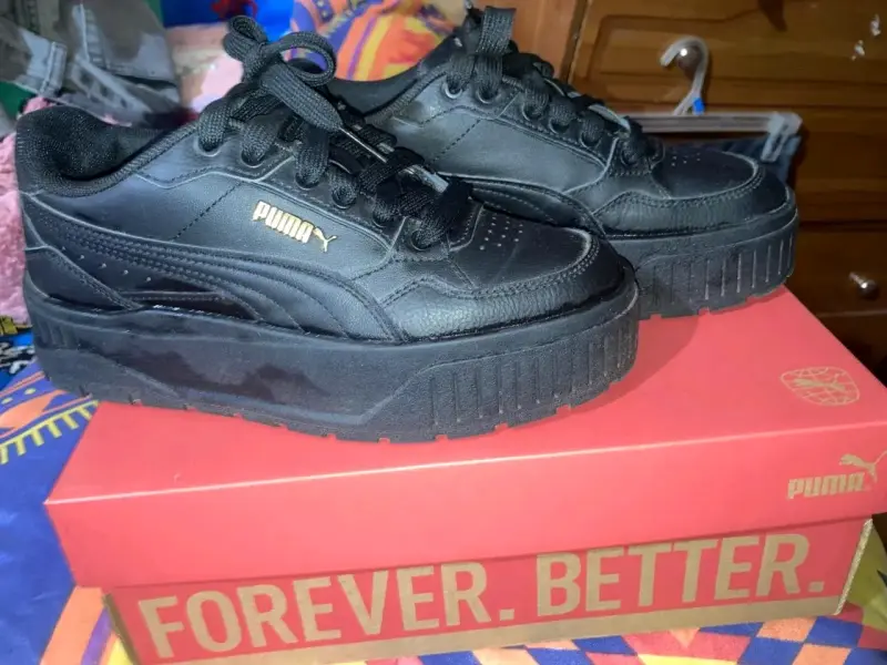Zapatillas negras Puma deportivas - 5