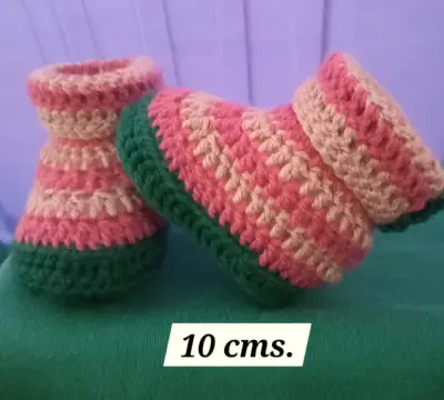 Botines tejidos para bebé 3-6 meses - miniatura 2