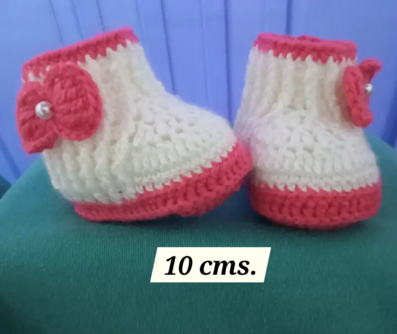 Botines tejidos para bebé 3-6 meses - 5