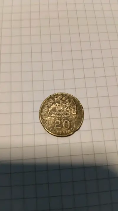 Moneda antigua de 20 pesos chilena - miniatura 1