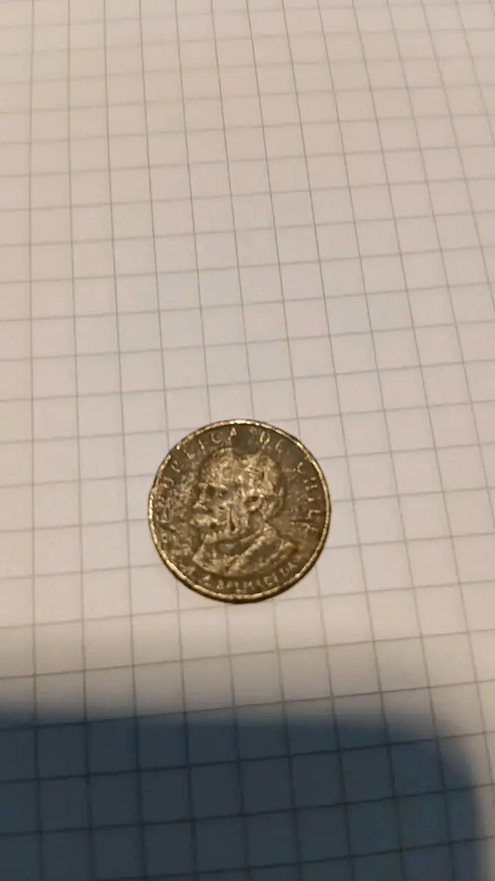 Moneda antigua de 20 pesos chilena - 2