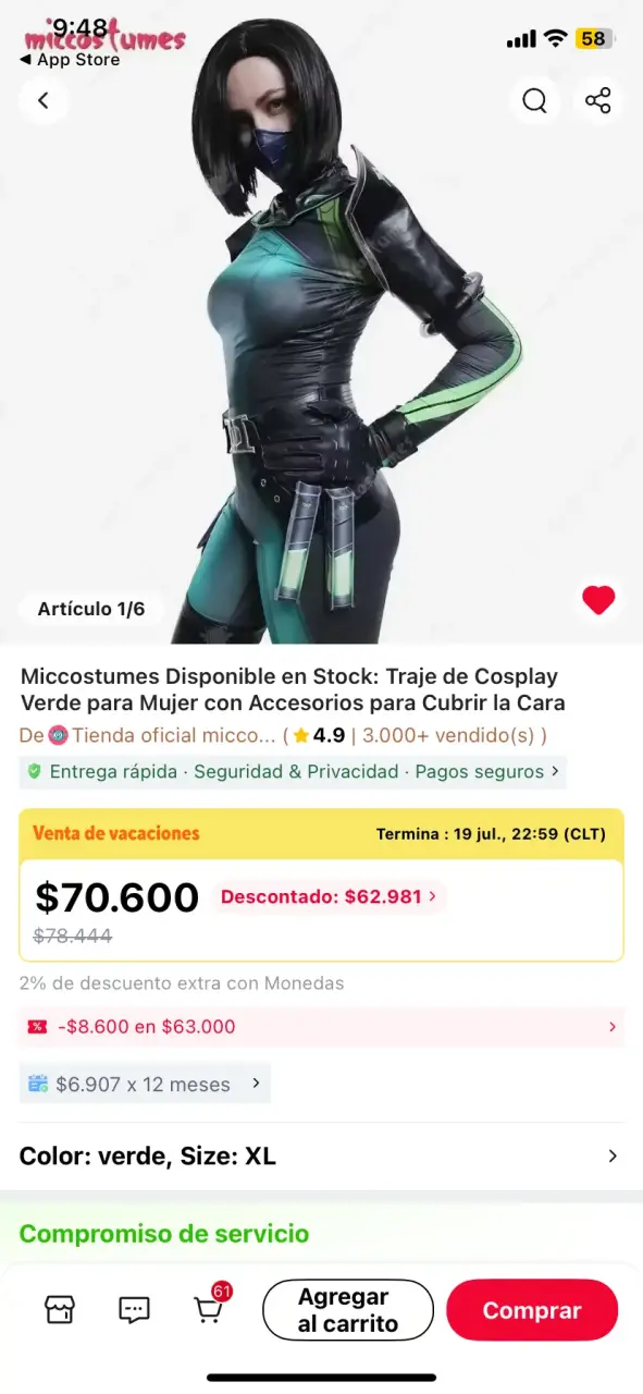 Cosplay Viper Valorant completo - 4