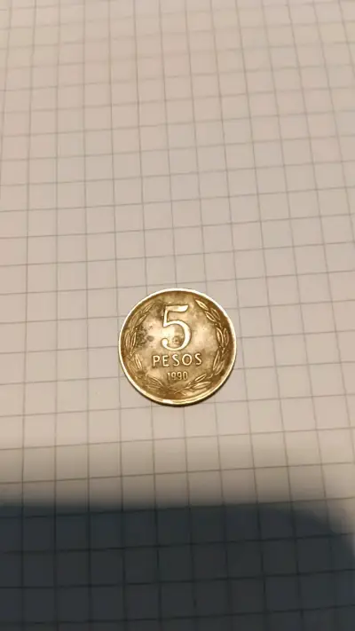 Moneda chilena de 5 pesos 1990 - miniatura 1