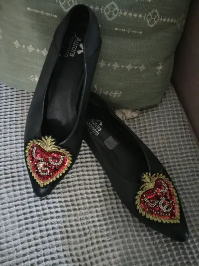 Zapatos planos Aurora Conejero con bordado - miniatura 1