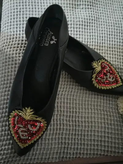 Zapatos planos Aurora Conejero con bordado - miniatura 4