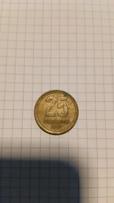 Moneda antigua de 25 centavos 1992 - miniatura 1