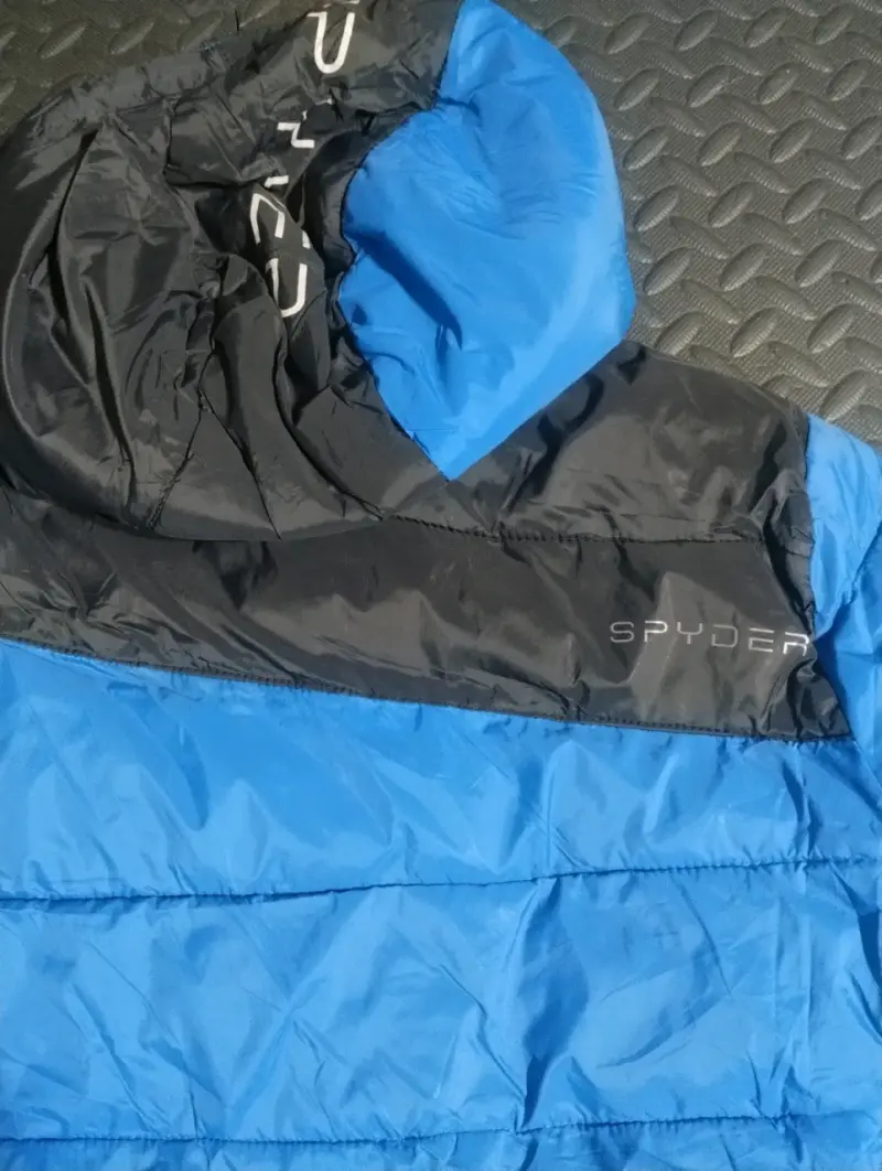 Chaqueta Spyder niño azul y negra con capucha - 4