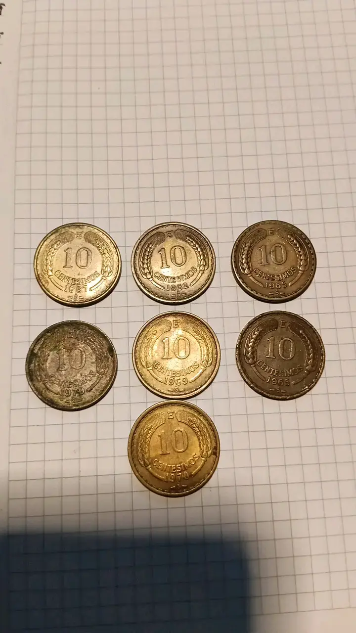 Colección de monedas chilenas antiguas - 2