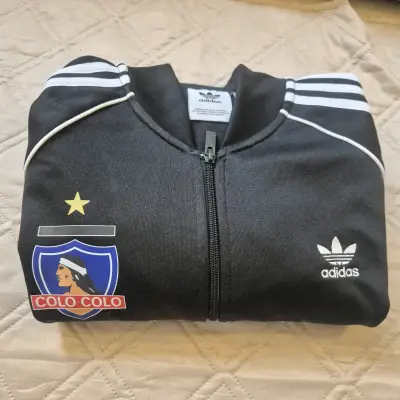 Polerón Adidas Colo-Colo negro con logo - miniatura 1