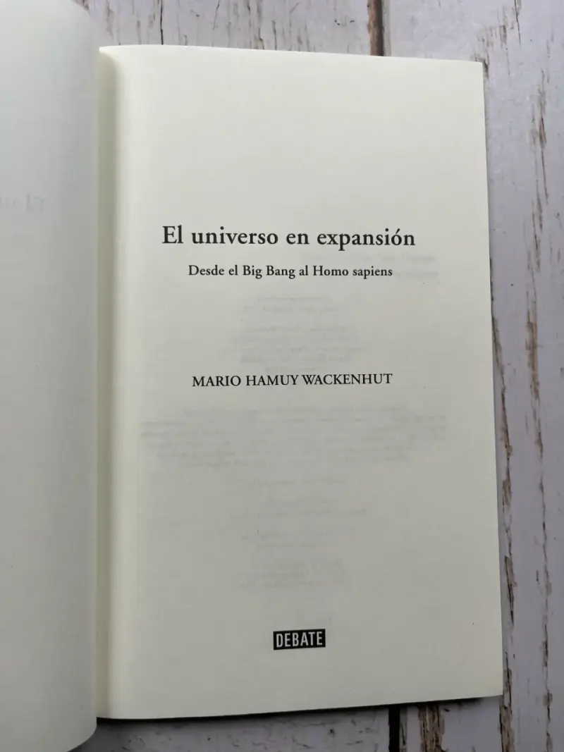 Libro 'El Universo en Expansión' de Mario Hamuy - 3