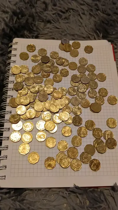 Lote de monedas antiguas de 5 pesos - miniatura 2