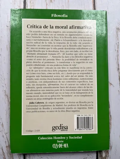 Crítica de la moral afirmativa de Julio Cabrera - miniatura 3