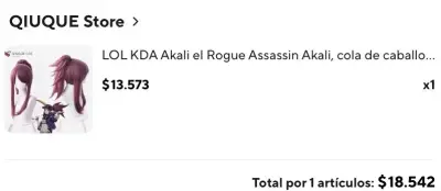 Cosplay Akali KDA lol League of legends - miniatura 2