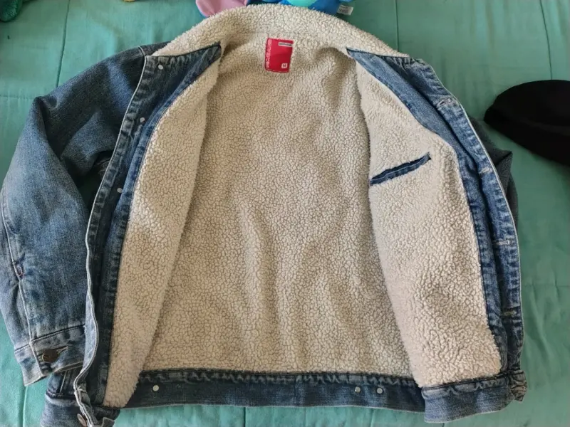 Chaqueta de mezclilla con forro de borrego - 2