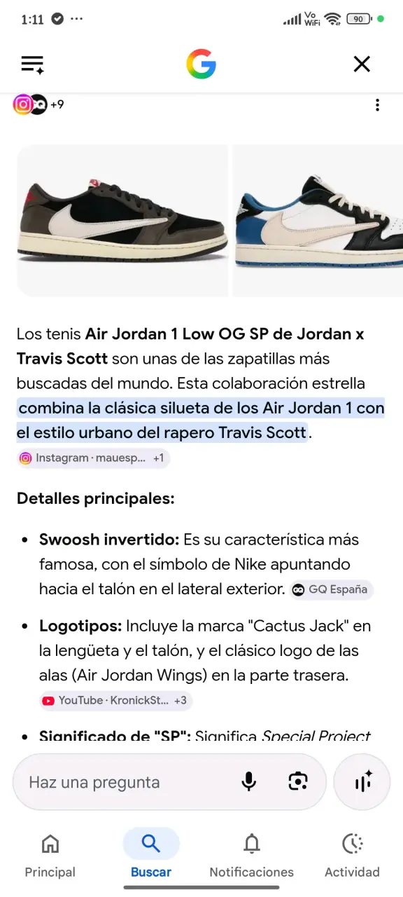 tenis Air Jordan 1 Low OG SP de Jordan x TravisSco - 6