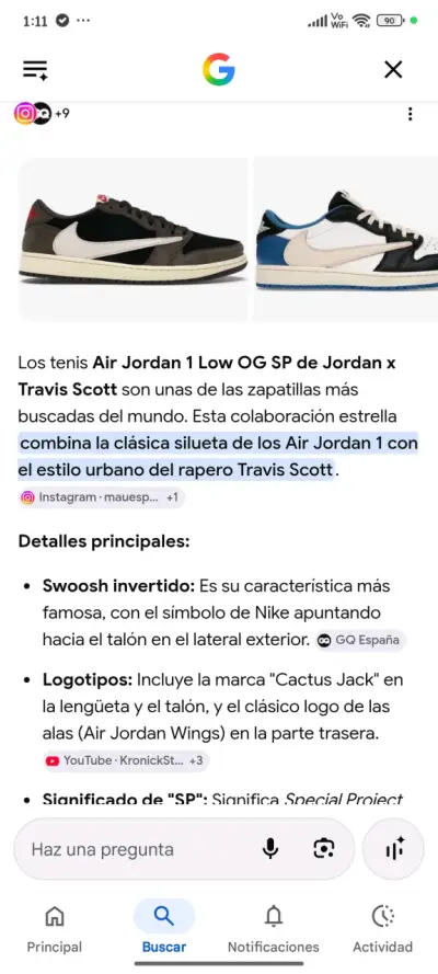 tenis Air Jordan 1 Low OG SP de Jordan x TravisSco - miniatura 6