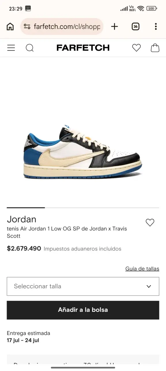 tenis Air Jordan 1 Low OG SP de Jordan x TravisSco - 2