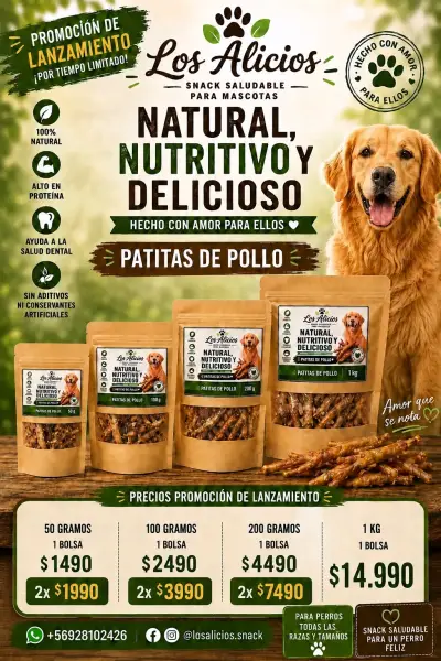 Snack saludable para perros Los Alicios - miniatura 1