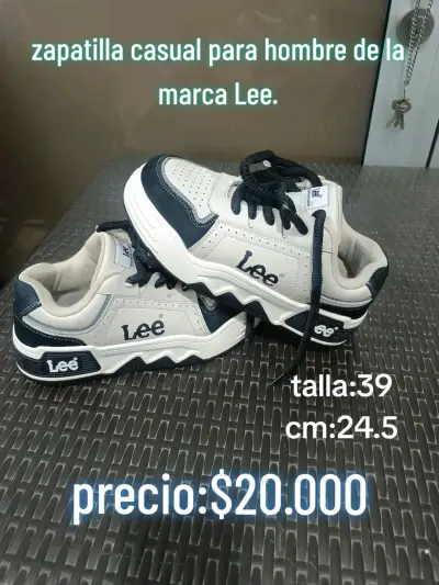 Zapatillas casuales Lee para hombre talla 39 - miniatura 1