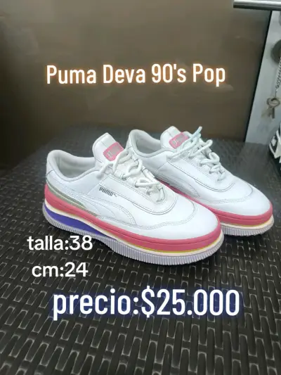 Zapatillas Puma Deva 90's Pop blancas - miniatura 1