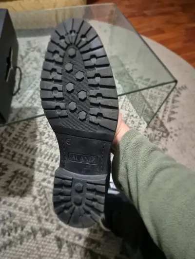 Botines de cuero negro para hombre - miniatura 2