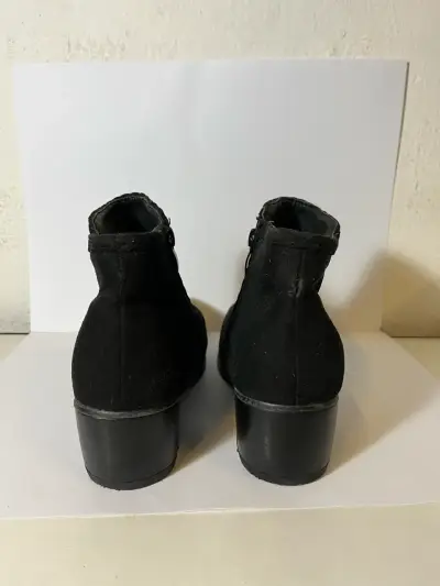 Botines negros de gamuza con cierre  TALLA 35 - miniatura 3