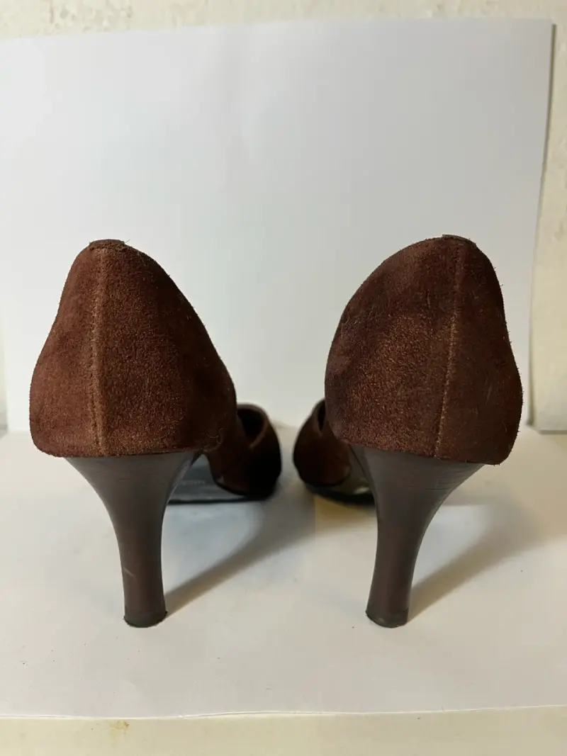 Zapatos de tacón marrones elegantes TALLA 35 - 3