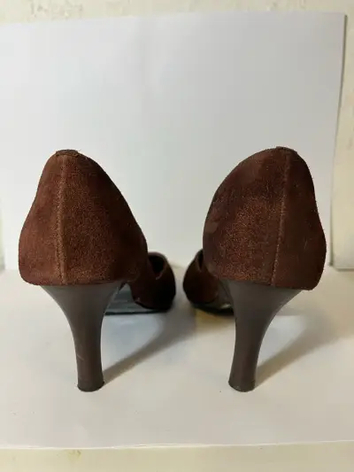 Zapatos de tacón marrones elegantes TALLA 35 - miniatura 3